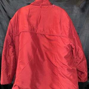 Vintage Bogner Puffer Jacket Sz 44 Large Ski Puffer Made In USA Red 80s Bright